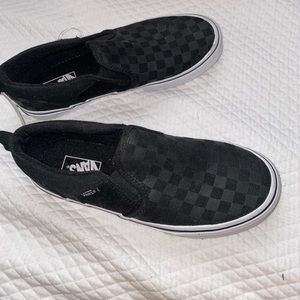 Brand new black checkered vans